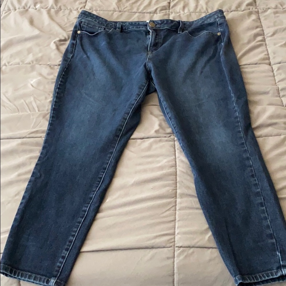 Dark blue skinny jeans